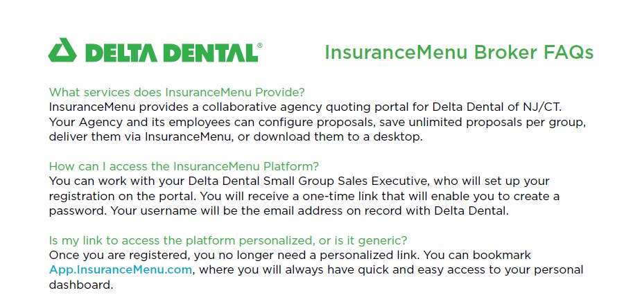 InsuranceMenu Broker FAQs